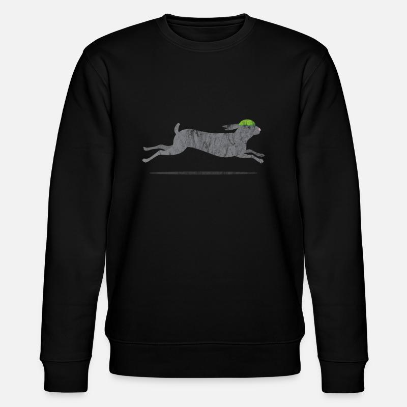 Animaux lapins - Sweat bio CHANGER Stanley/Stella Unisexe - noir