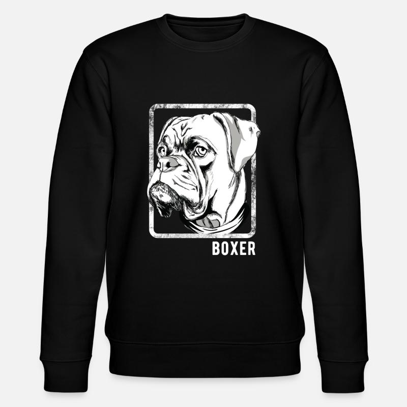 Chiens - boxeurs - Sweat bio CHANGER Stanley/Stella Unisexe - noir