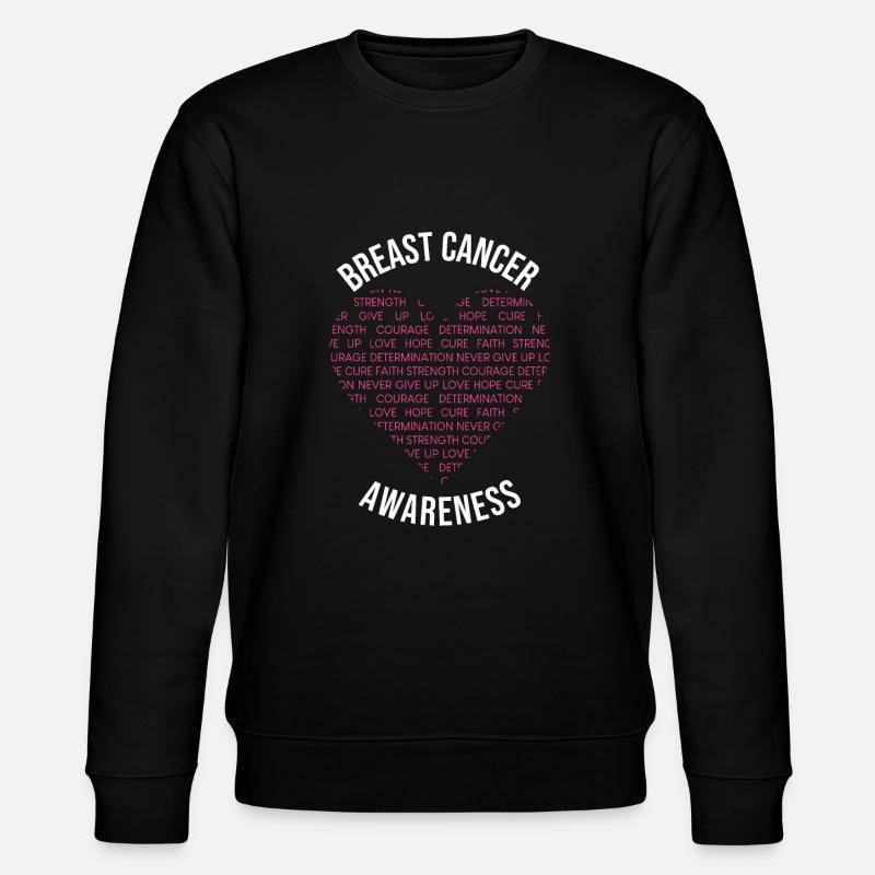 Brustkrebs-Bewusstsein - Stanley/Stella Unisex Bio-Sweatshirt CHANGER  - Schwarz