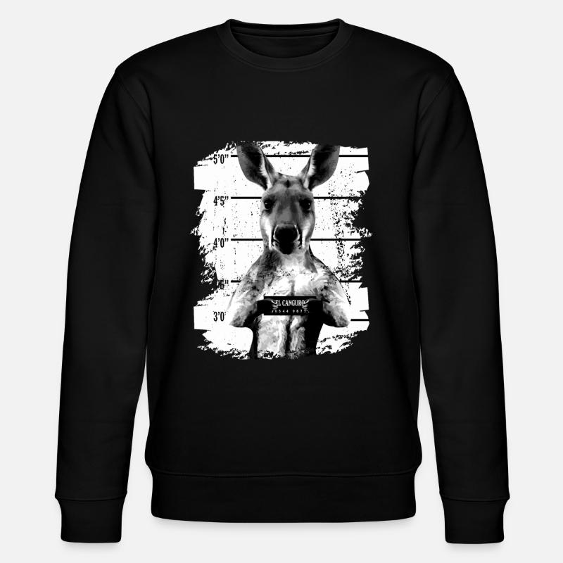 Prison kangourou marsupial drôle - Sweat bio CHANGER Stanley/Stella Unisexe - noir