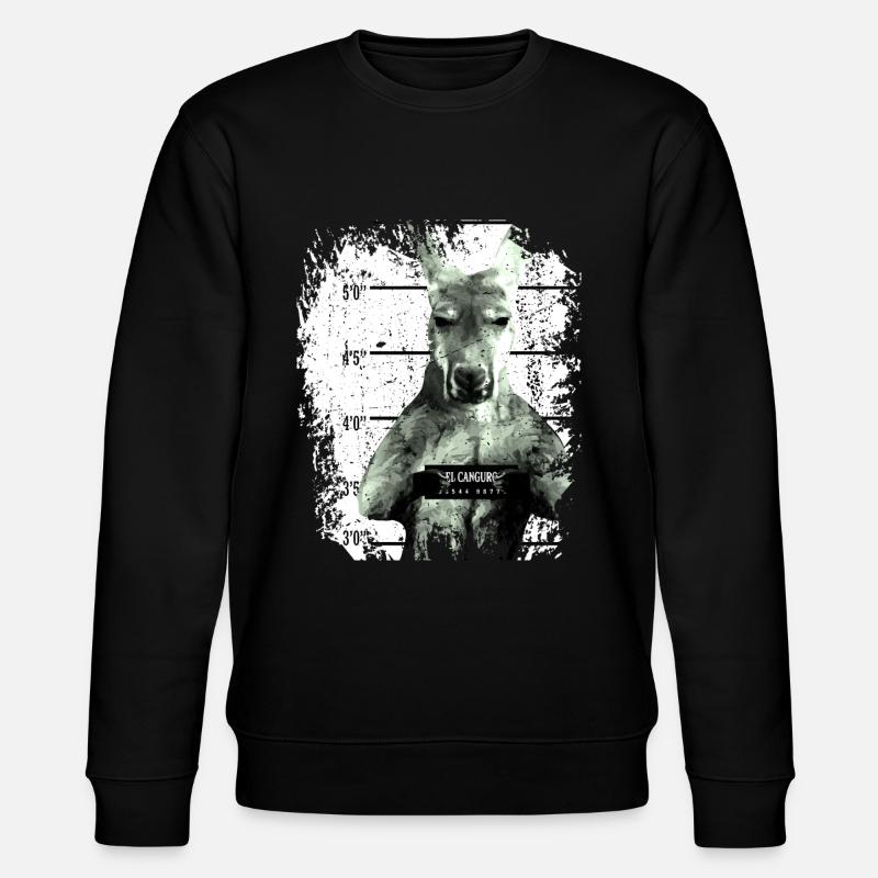 Prison kangaroo marsupial funny - Stanley/Stella CHANGER Unisex Organic Sweatshirt - black