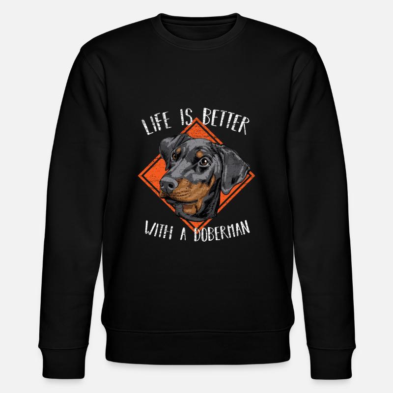 Dobermann - Sweat bio CHANGER Stanley/Stella Unisexe - noir