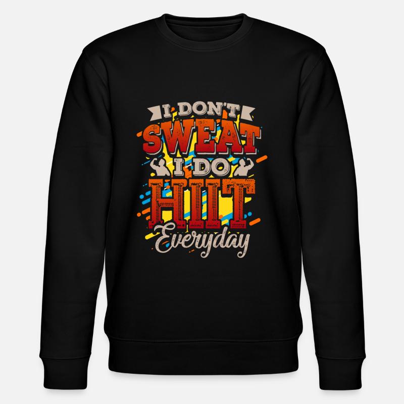 Hiit interval training - Stanley/Stella CHANGER Unisex Organic Sweatshirt - black