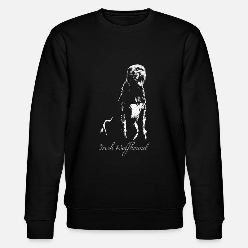 Irish wolfhound - Stanley/Stella CHANGER Unisex Organic Sweatshirt - black