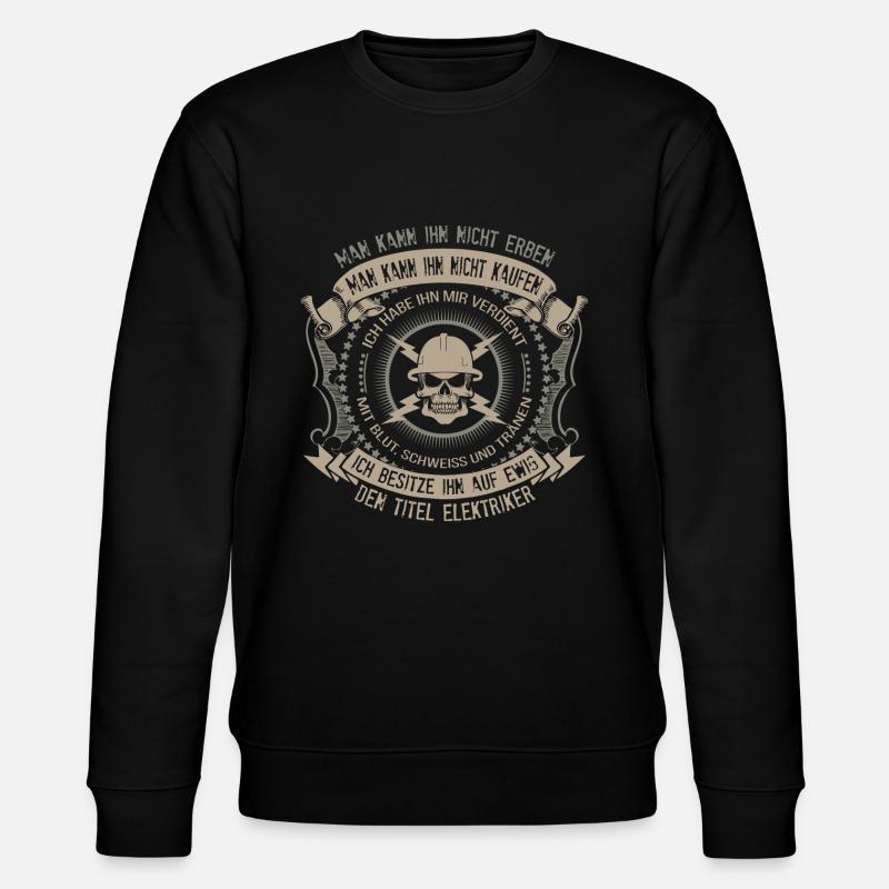 ELEKTRIKER - Stanley/Stella Unisex Bio-Sweatshirt CHANGER  - Schwarz