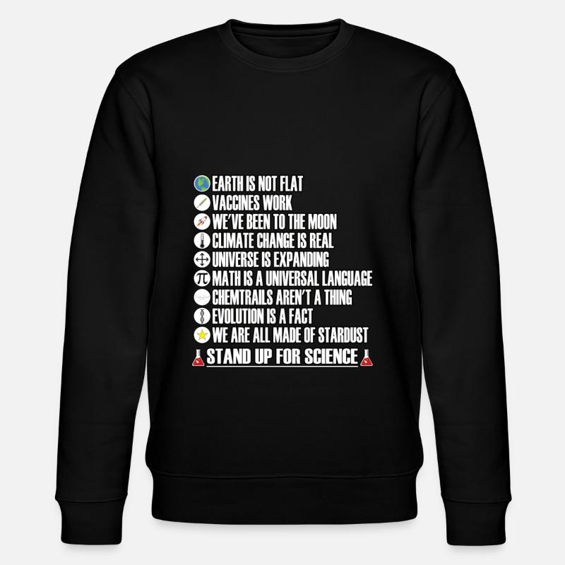 Stand up for Science - Stanley/Stella CHANGER Unisex Organic Sweatshirt - black