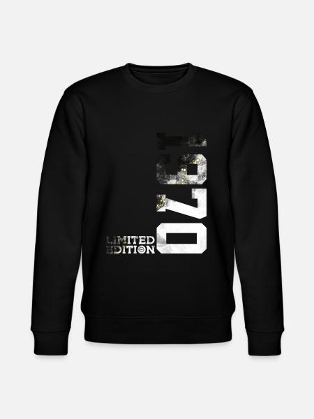 56TH BIRTHDAY LIMITED EDITION 1970 - Stanley/Stella CHANGER Unisex Organic Sweatshirt - black