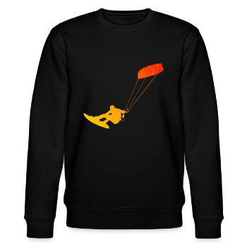 Kitesurf Femme Kitesurf Kitesurf Hommes Kitesurfer - Sweat bio CHANGER Stanley/Stella Unisexe - noir - Devant - Nik (191cm) & Marisol (170cm)