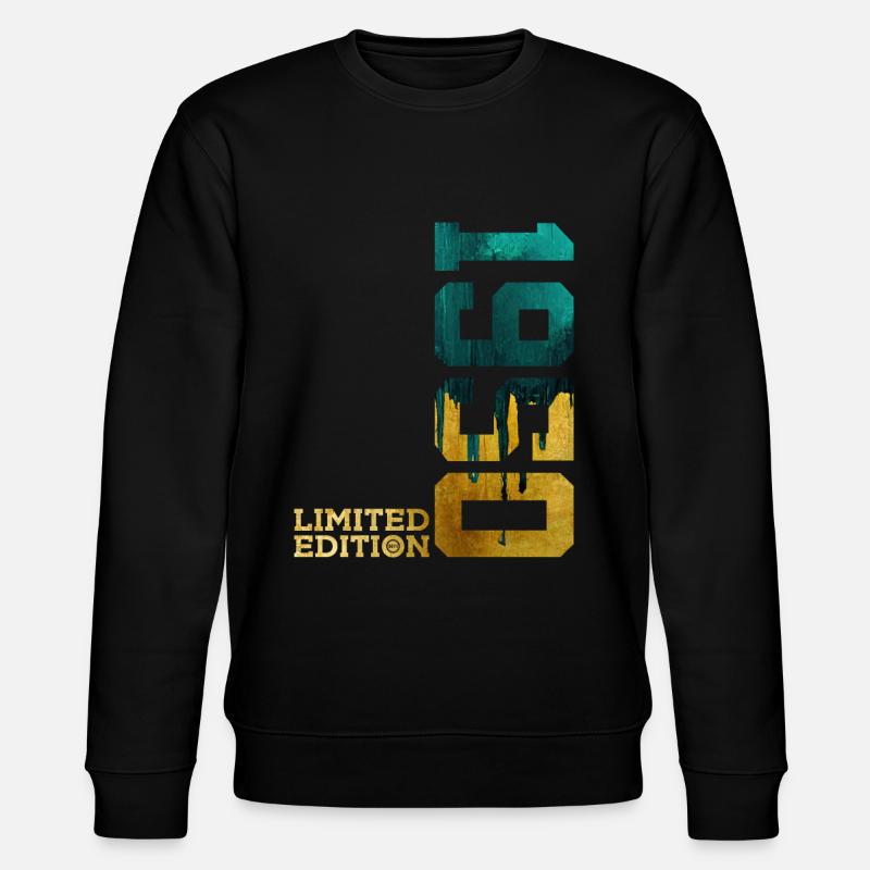 76TH BIRTHDAY LIMITED EDITION 1950 - Stanley/Stella CHANGER Unisex Organic Sweatshirt - black