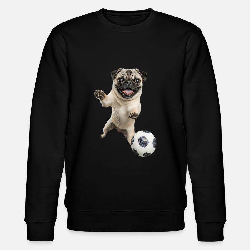 Mops - Stanley/Stella Unisex Bio-Sweatshirt CHANGER  - Schwarz