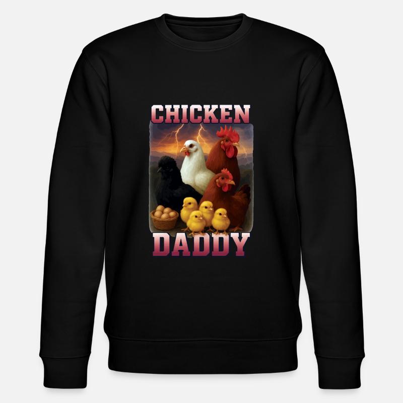 Huhn - Stanley/Stella Unisex Bio-Sweatshirt CHANGER  - Schwarz