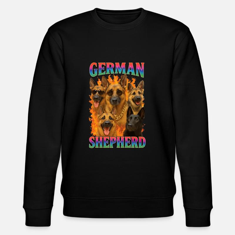 Deutscher Schäferhund - Stanley/Stella Unisex Bio-Sweatshirt CHANGER  - Schwarz