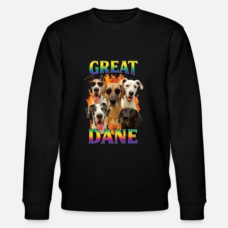 Deutsche Dogge - Stanley/Stella Unisex Bio-Sweatshirt CHANGER  - Schwarz