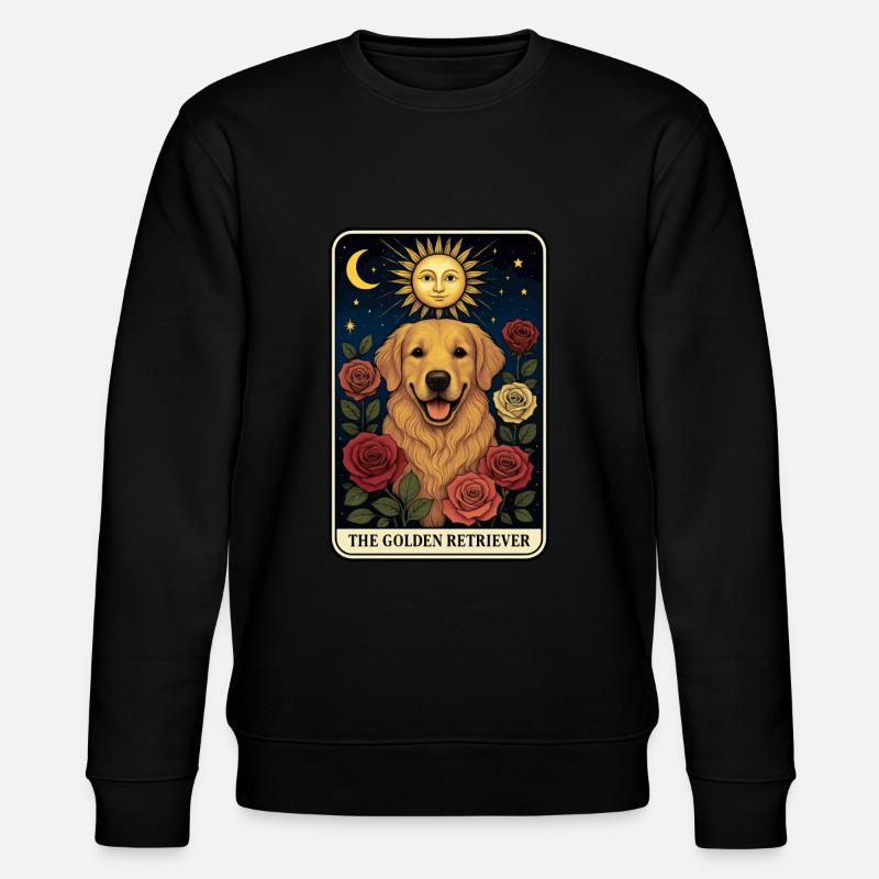 Golden Retriever - Stanley/Stella Unisex Bio-Sweatshirt CHANGER  - Schwarz