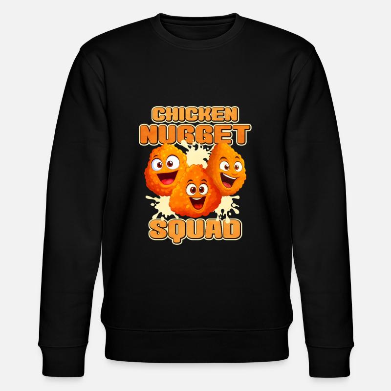Chicken Nugget - Stanley/Stella Unisex Bio-Sweatshirt CHANGER  - Schwarz