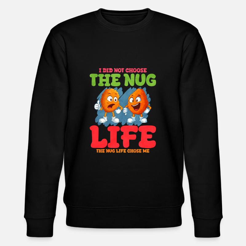 Chicken Nugget - Stanley/Stella Unisex Bio-Sweatshirt CHANGER  - Schwarz