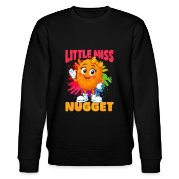 Chicken Nugget - Stanley/Stella Unisex Bio-Sweatshirt CHANGER  - Schwarz - Vorne - Nik (191cm) & Marisol (170cm)