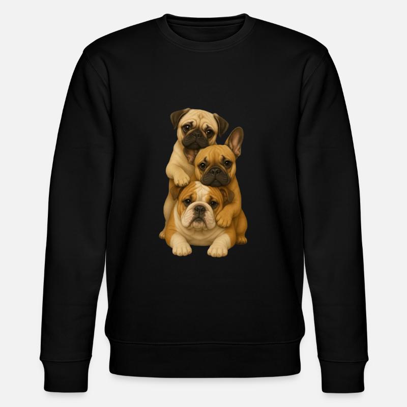Chien Chiens Chiens mignons - Sweat bio CHANGER Stanley/Stella Unisexe - noir