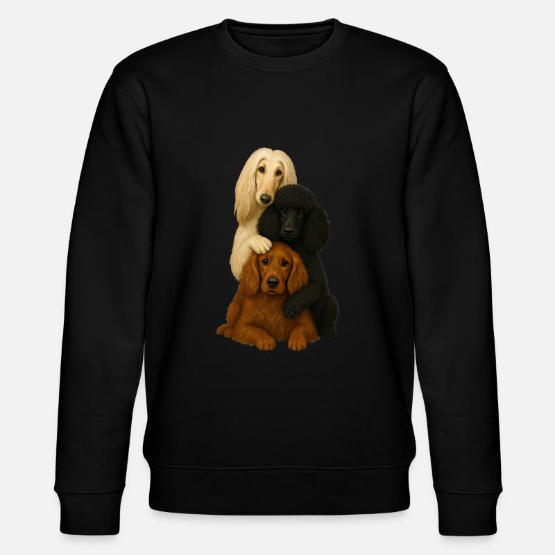 Chien Chiens Chiens mignons - Sweat bio CHANGER Stanley/Stella Unisexe - noir