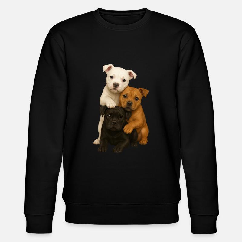 Chien Chiens Chiens mignons - Sweat bio CHANGER Stanley/Stella Unisexe - noir