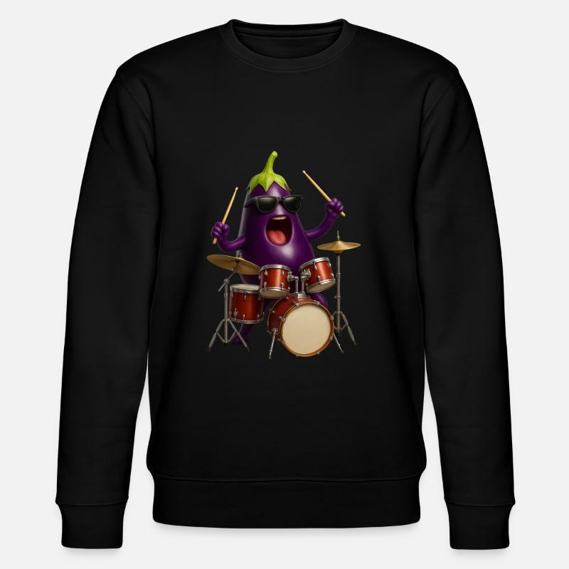 Fûts d’aubergines - Sweat bio CHANGER Stanley/Stella Unisexe - noir