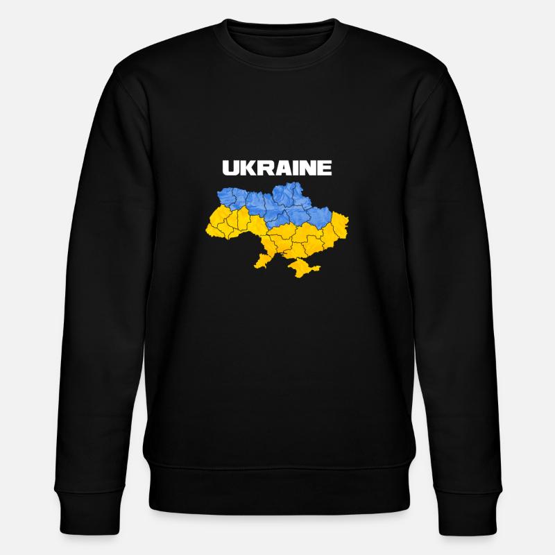 Ukraine - Stanley/Stella Unisex Bio-Sweatshirt CHANGER - Schwarz