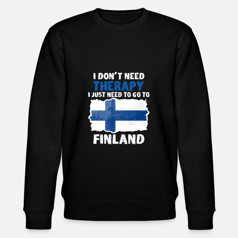 Finland - Stanley/Stella Unisex Bio-Sweatshirt CHANGER  - Schwarz