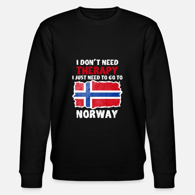 Norwegen - Stanley/Stella Unisex Bio-Sweatshirt CHANGER  - Schwarz