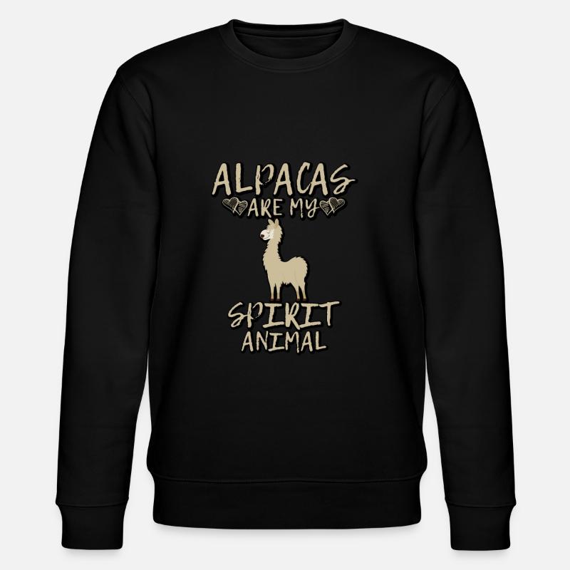 Lama - Stanley/Stella Unisex Bio-Sweatshirt CHANGER  - Schwarz