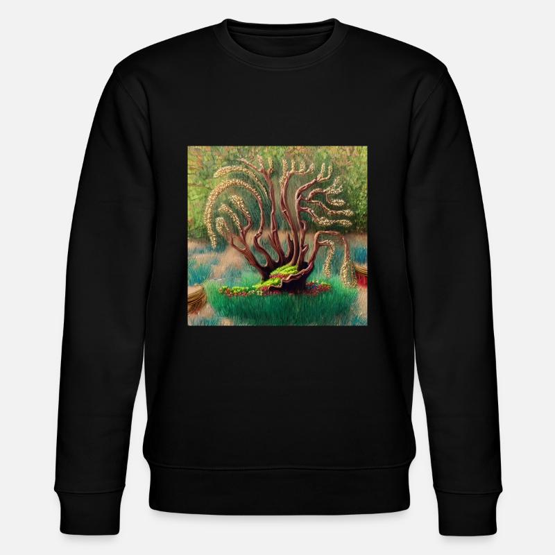 old tree during easter - Stanley/Stella CHANGER Unisex Organic Sweatshirt - black