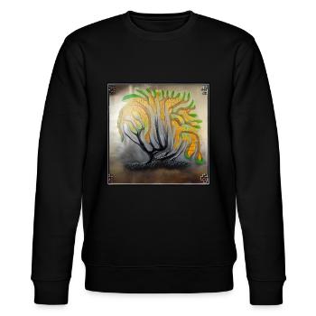 Starker alter Baum stirbt ab - Stanley/Stella Unisex Bio-Sweatshirt CHANGER  - Schwarz - Vorne - Nik (191cm) & Marisol (170cm)
