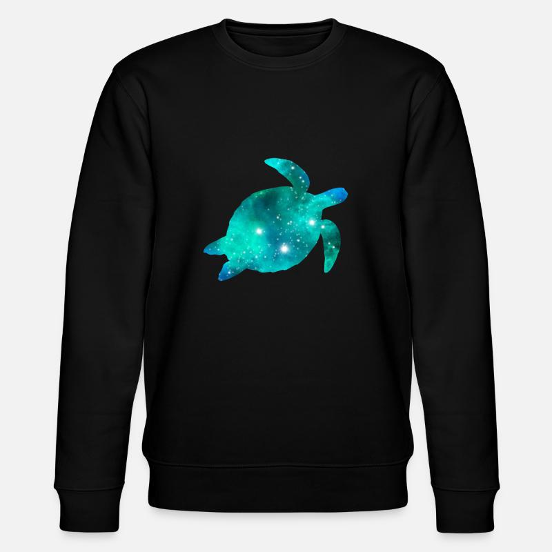Galaxy Turtle - Stanley/Stella Unisex Bio-Sweatshirt CHANGER  - Schwarz