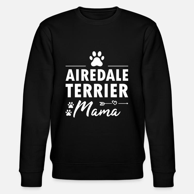 Maman Airedale Terrier - Sweat bio CHANGER Stanley/Stella Unisexe - noir