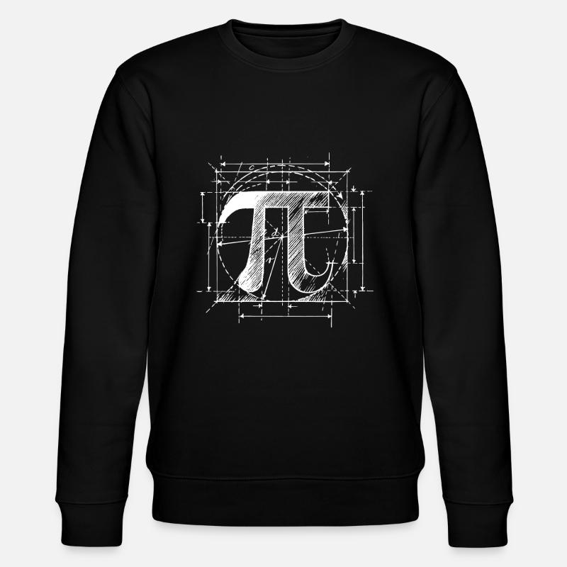 Pi-Skizze - Stanley/Stella Unisex Bio-Sweatshirt CHANGER  - Schwarz