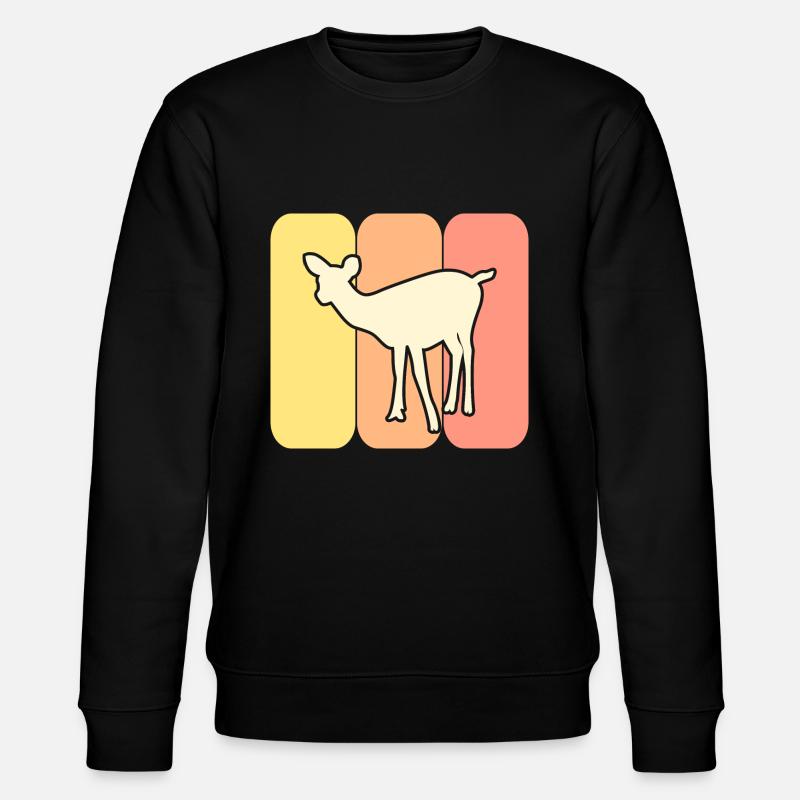 Roe deer wildlife - Stanley/Stella CHANGER Unisex Organic Sweatshirt - black