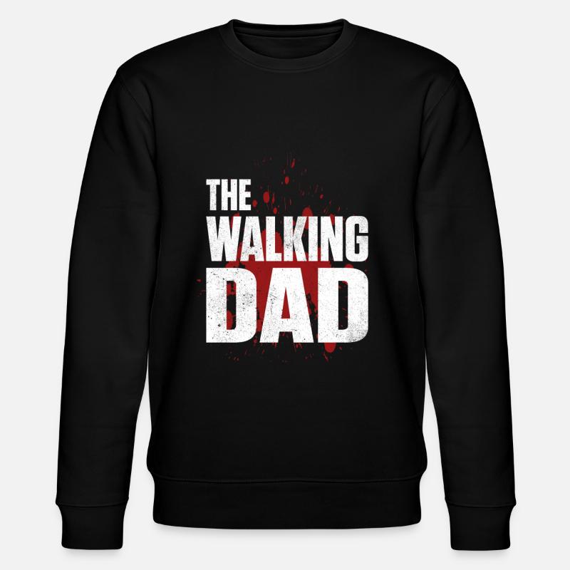 THE WALKING DAD - Stanley/Stella Unisex Bio-Sweatshirt CHANGER - Schwarz