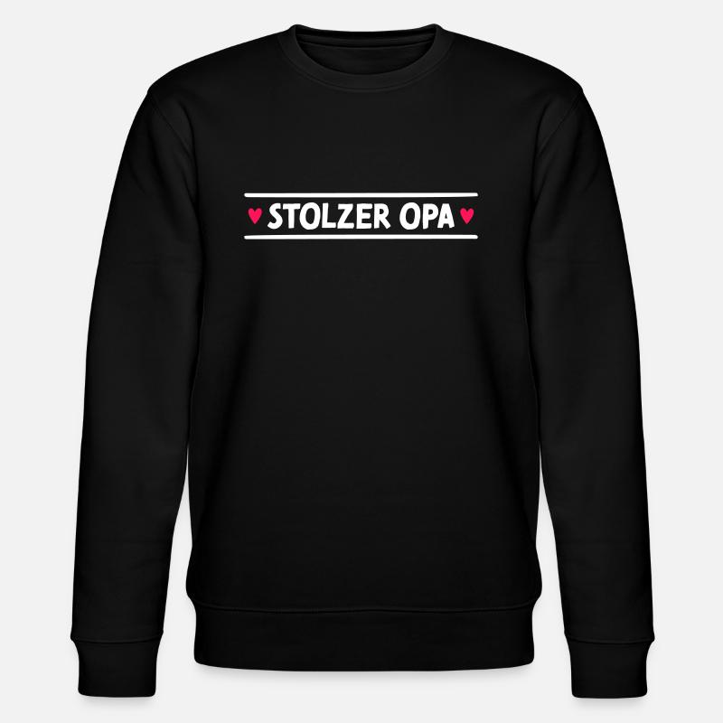 Stolzer Opa - Stanley/Stella Unisex Bio-Sweatshirt CHANGER  - Schwarz