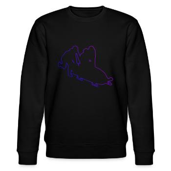 Women's two-man bobsleigh bobsleigh bobsleigh track bobsleigh ride - Stanley/Stella CHANGER Unisex Organic Sweatshirt - black - Front - Nik (191cm) & Marisol (170cm)
