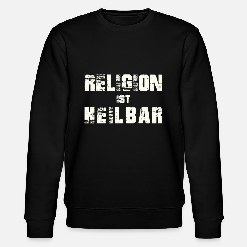 Religion Atheist - Stanley/Stella Unisex Bio-Sweatshirt CHANGER - Schwarz