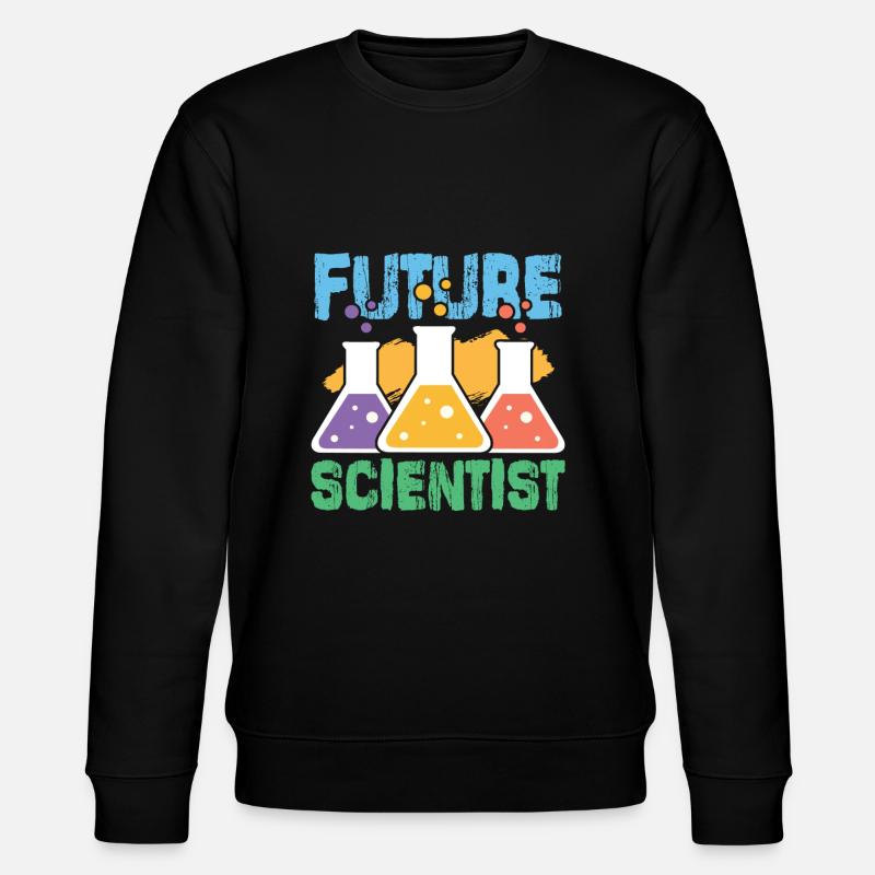 Science Wissenschaft Atom - Stanley/Stella Unisex Bio-Sweatshirt CHANGER - Schwarz