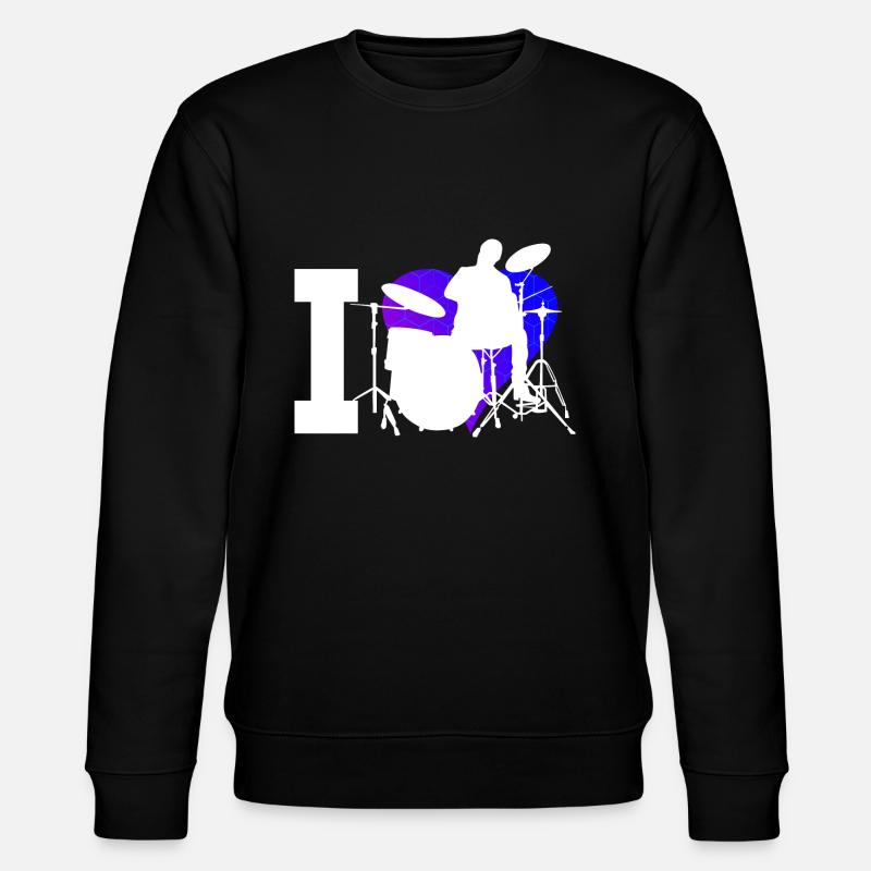 Percussionist Drums Drummer - Stanley/Stella CHANGER Unisex Organic Sweatshirt - black