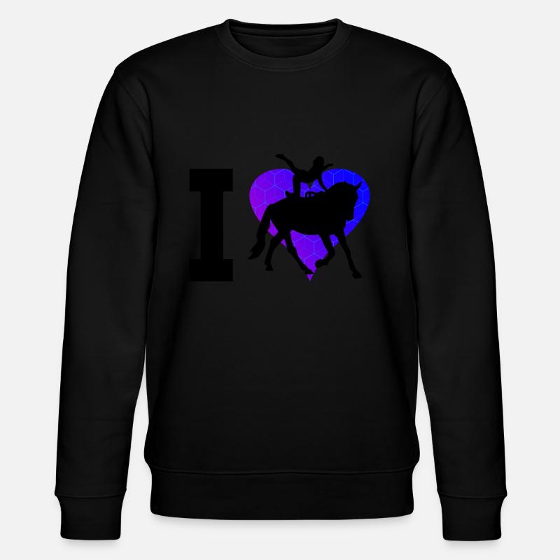 Körperbeherrschung Herren Pferdegymnastik - Stanley/Stella Unisex Bio-Sweatshirt CHANGER  - Schwarz