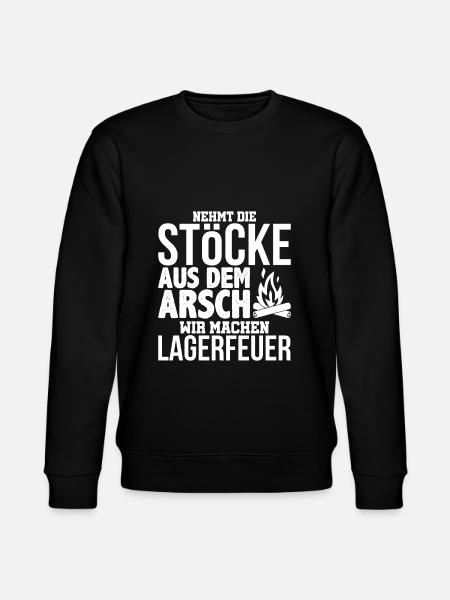 Lagerfeuer - Stanley/Stella Unisex Bio-Sweatshirt CHANGER - Schwarz