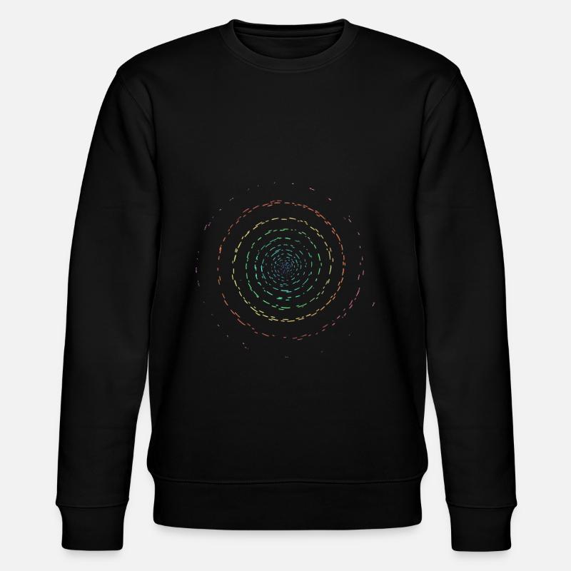 Regenbogen Kreisel Selbst gestalten - Stanley/Stella Unisex Bio-Sweatshirt CHANGER  - Schwarz