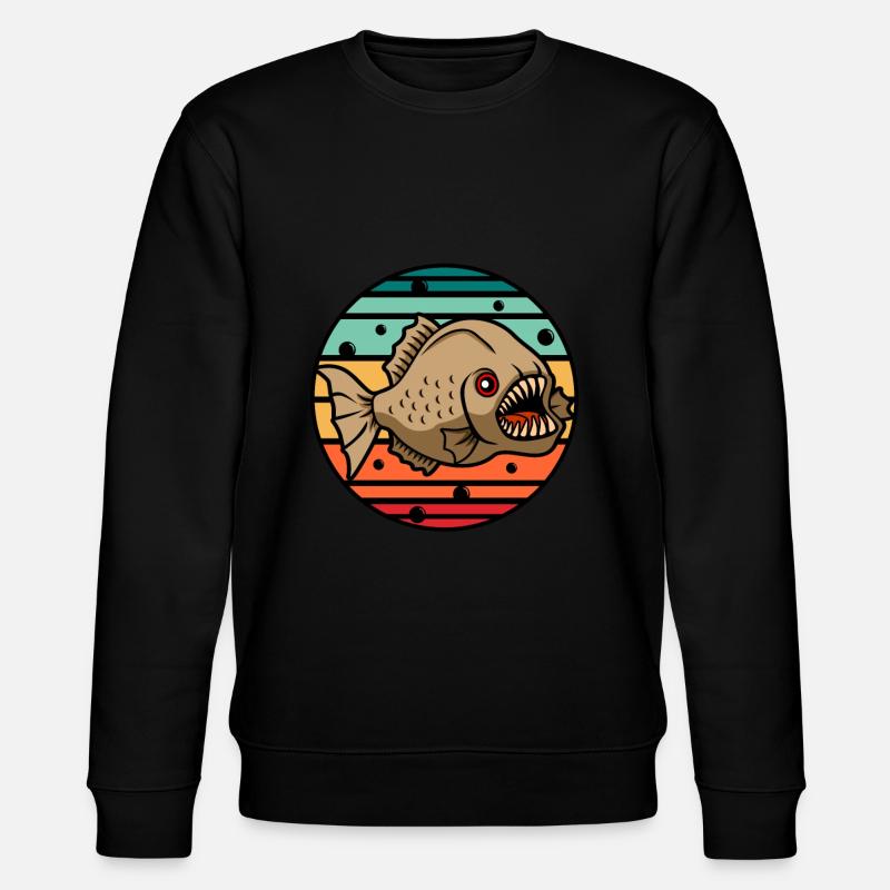 Piranha - Stanley/Stella Unisex Bio-Sweatshirt CHANGER  - Schwarz