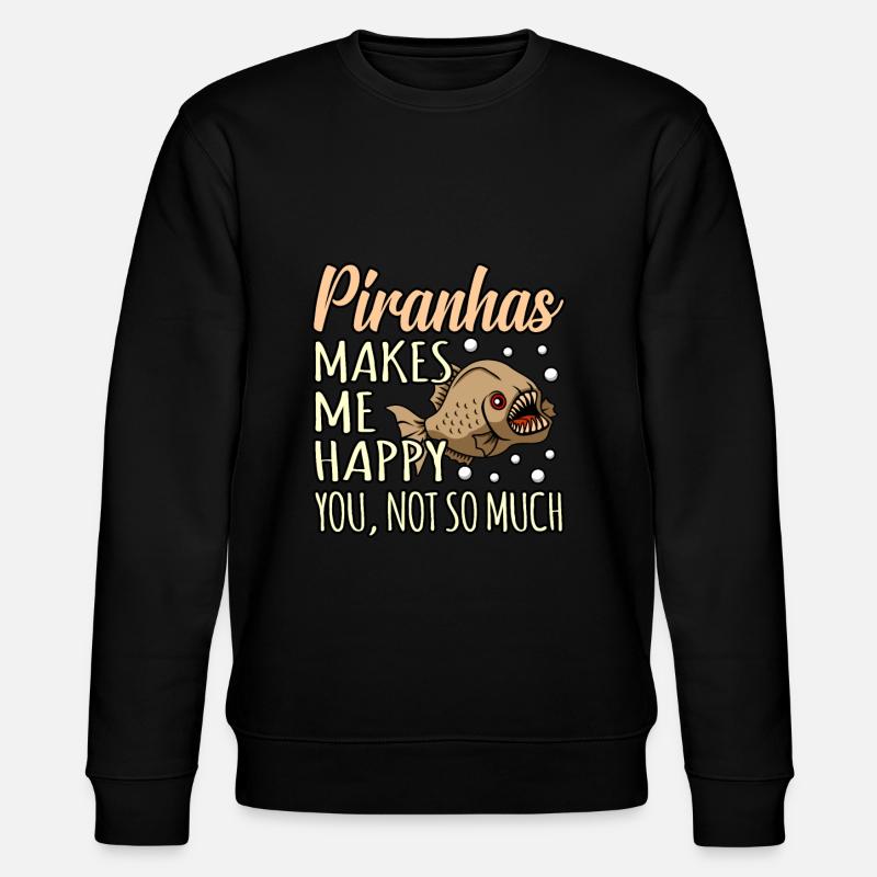Piranha - Stanley/Stella Unisex Bio-Sweatshirt CHANGER  - Schwarz