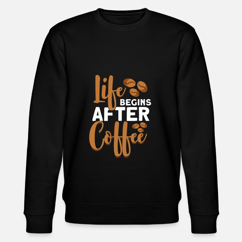 Kaffee - Stanley/Stella Unisex Bio-Sweatshirt CHANGER  - Schwarz