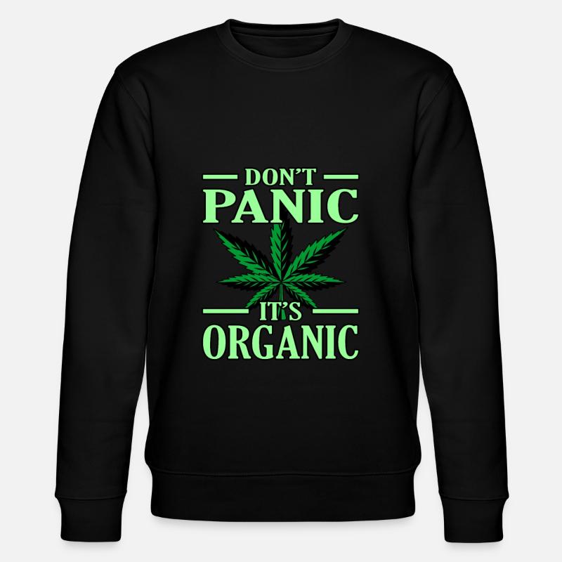 Cannabis - Stanley/Stella Unisex Bio-Sweatshirt CHANGER  - Schwarz