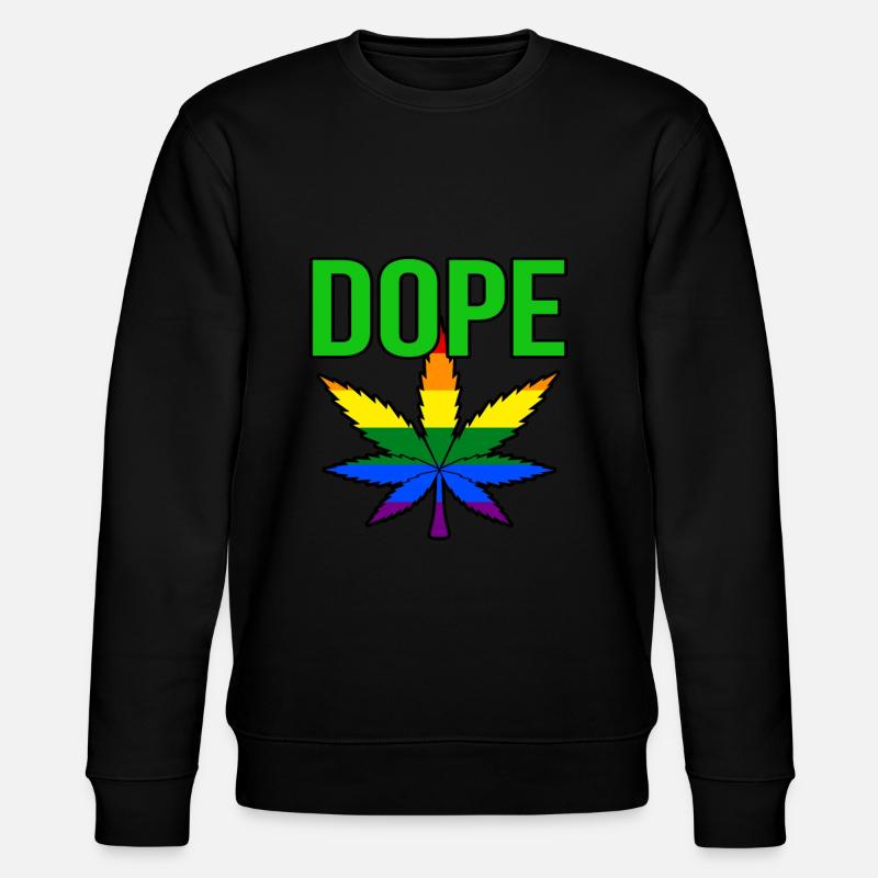 Cannabis - Stanley/Stella CHANGER Unisex Organic Sweatshirt - black
