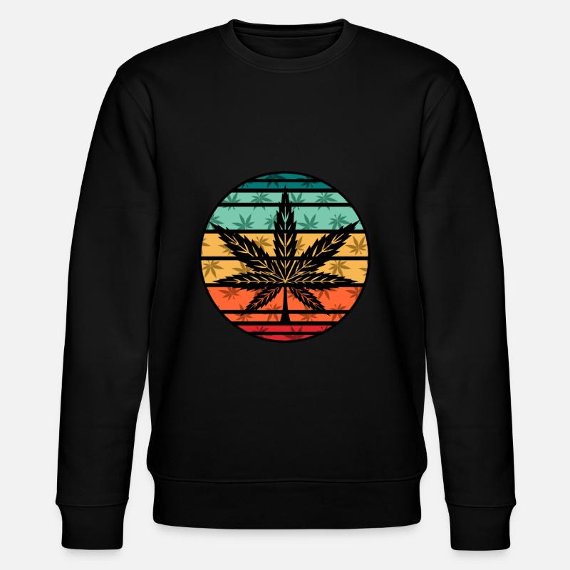 Cannabis - Stanley/Stella Unisex Bio-Sweatshirt CHANGER  - Schwarz